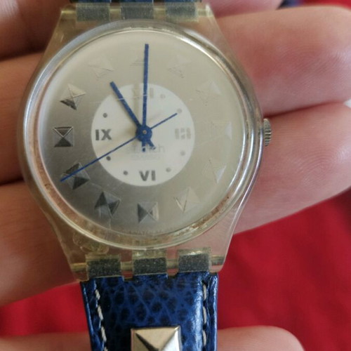 Swatch Ciel vintage wristwatch used, blue unisex