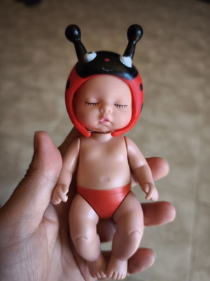 Baby Ladybug doll like new, 15 cm tall