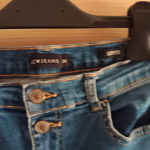 Women's denim jeans used, blue, sizes S and M