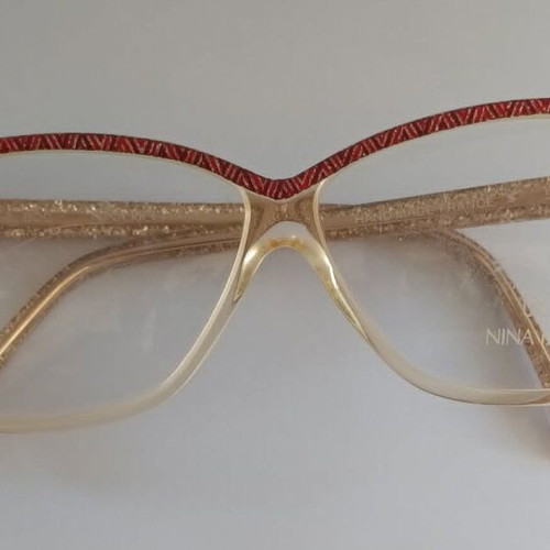 Nina Ricci Paris 1762 BOC Eyeglass Frame New, Red