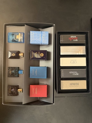 Σετ δώρου Armani και Versace καινούργια, Eau de Parfum 10 ml, πακέτο 9