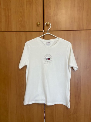 Tommy Hilfiger γυναικείο t-shirt large άσπρο και μπλε σαν καινούργιο