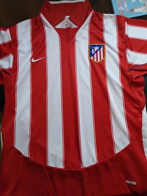 Atletico Madrid jersey used, authentic, medium size