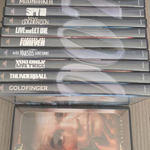 James Bond 007 DVD collection like new, adventure genre, subtitles