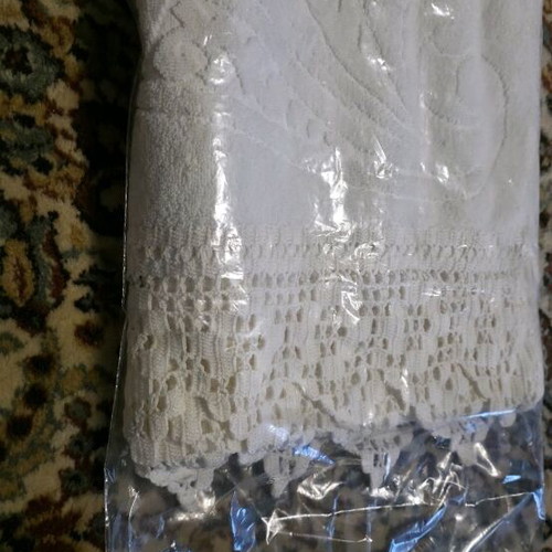 Towel with embroidery like new