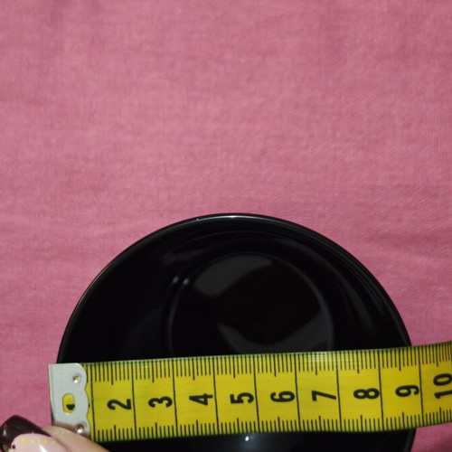 Black Plastic Cups Set of 6 Apple Thief