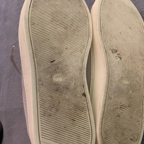 Lacoste casual shoes size 44 used, white