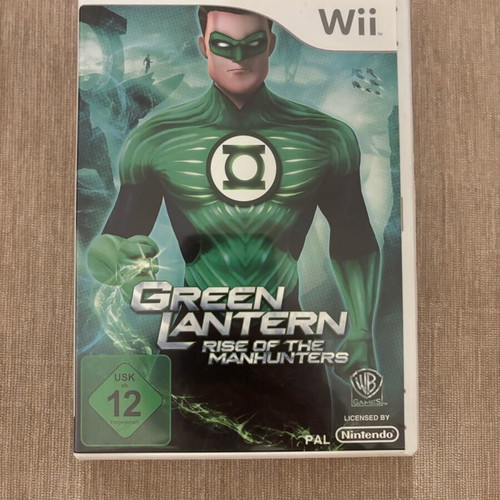 Green Lantern Rise of the Manhunters Nintendo Wii game used, PAL complete
