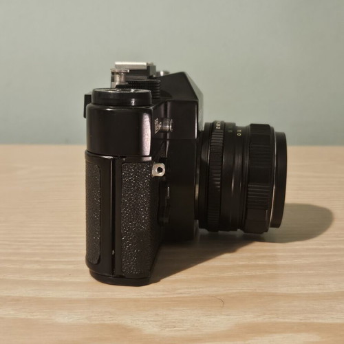 Zenit 12XP camera used with Helios 44M-4 lens and carrying case