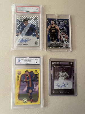 Messi Wembanyama Beckham Cards Used