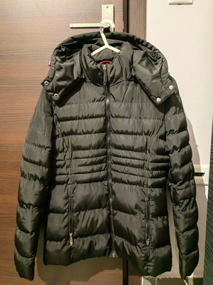 Γυναικείο μακρύ μπουφάν μεταχειρισμένο, no. Large, μαύρο