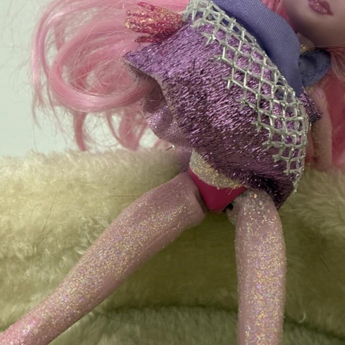 Barbie A Fashion Fairytale Flairies Glim'R used doll with loose leg joints