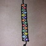 Beaded bracelet like new, multicolored