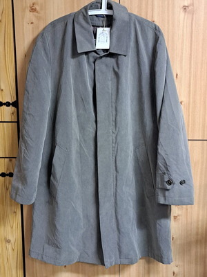 London Fog Trench Coat Gray New M-L