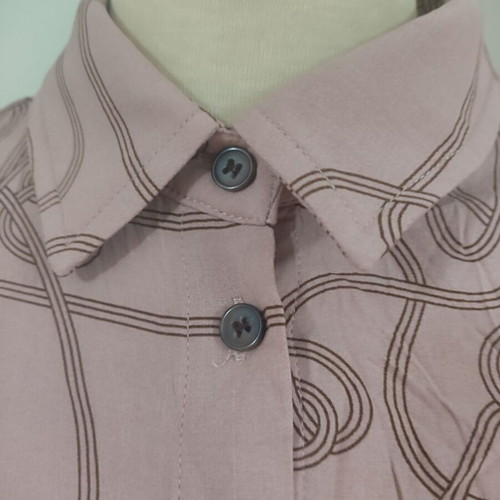 I Say Pink Shirt With Wing Sleeves And Rope Print New