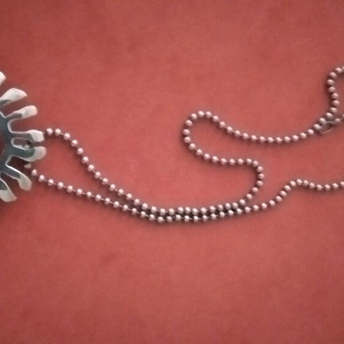 Pendant-brooch 2 in 1 silver like new, handmade