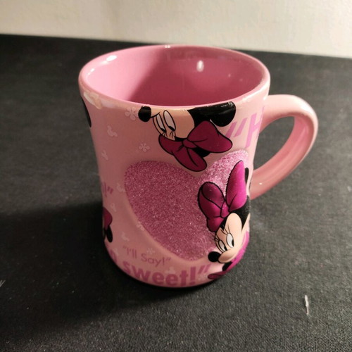 Minnie Mouse Disneyland mug refurbished with small chip
