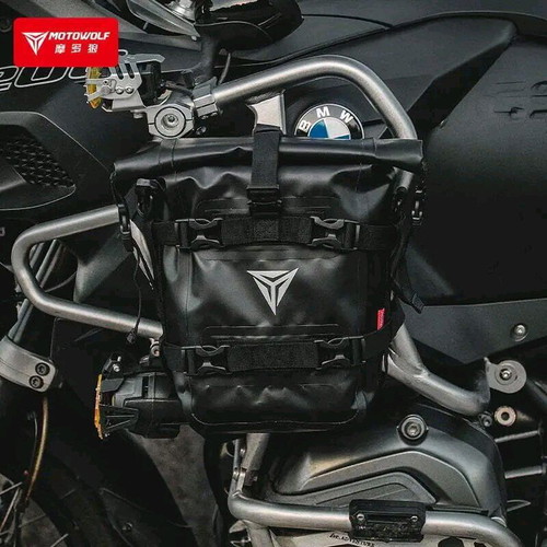 Motowolf Motorcycle Bag 8lt New Black/Yellow