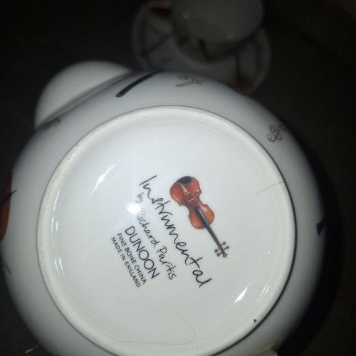 Dunoon Instrumental Fine Bone China Tea Set like new