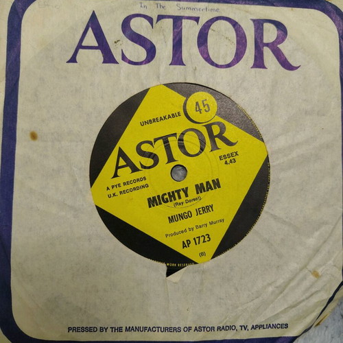 Mungo Jerry In The Summertime single used, rare Australian Astor edition