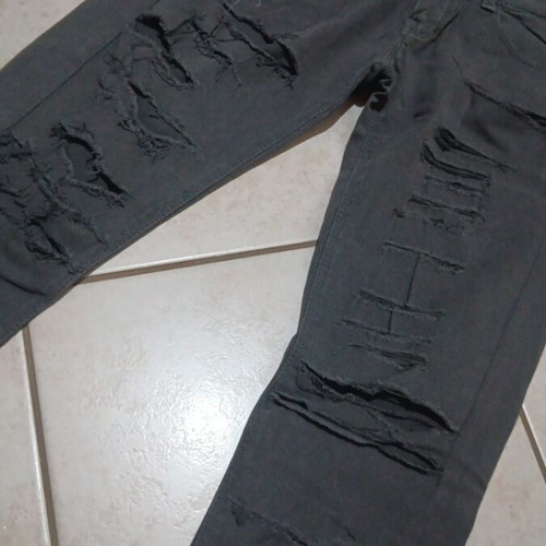 Bershka grey ripped jeans, size S / 36 / 8