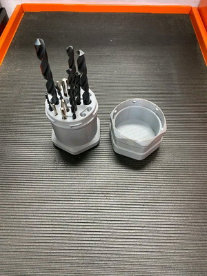 Drill Bit Case new, red color