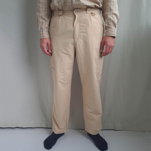 Fjallraven men's light hiking pants size 52 L W34 L30 beige like new