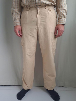 Fjallraven men's light hiking pants size 52 L W34 L30 beige like new