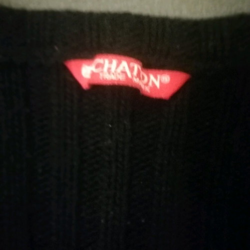 Chaton wool sweater size Small like new, black