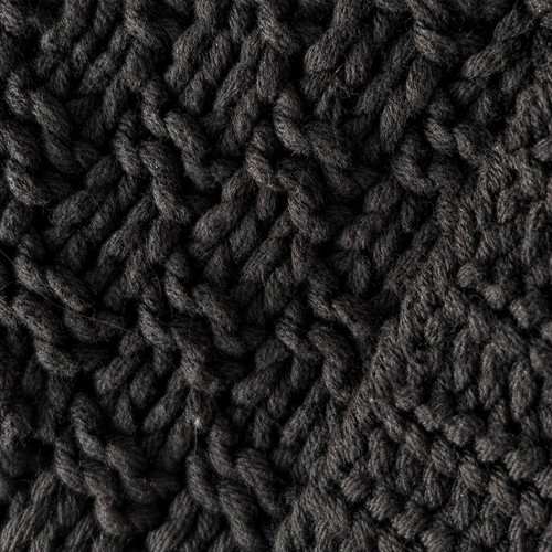 Knitted bolero black XL–2XL like new with decorative collar and button