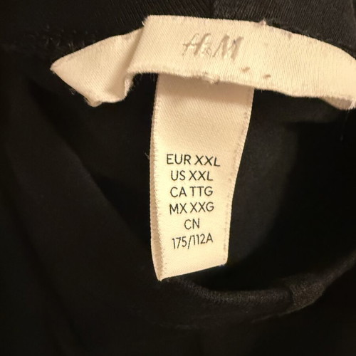 H&M black leggings, size XXL