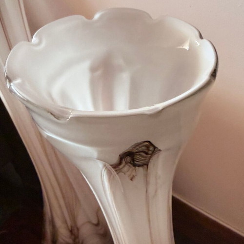 Vintage Murano floor vases pair