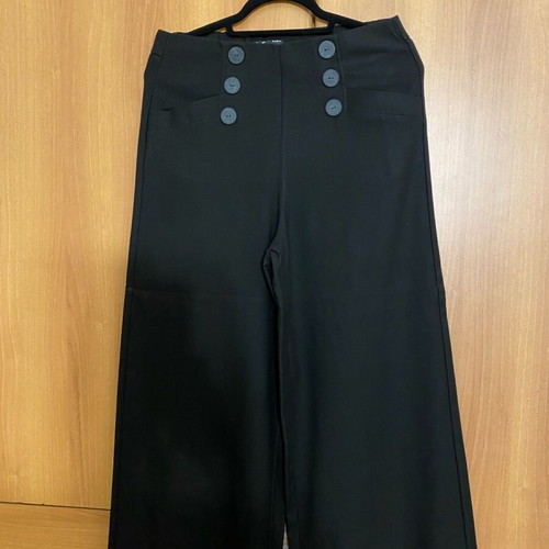 Zara wide pants new, black, size M