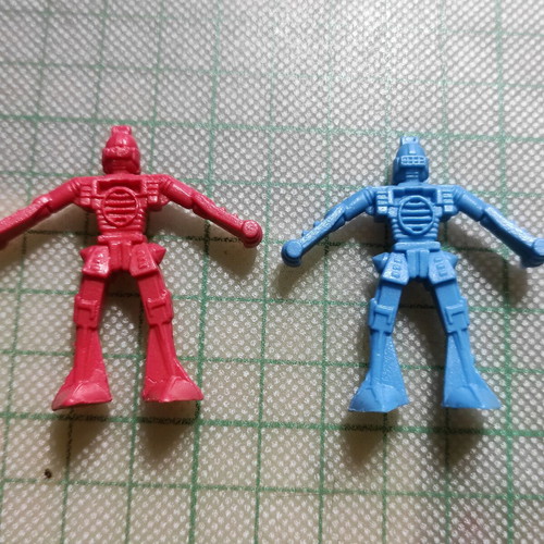 Mini Arco Rogun Robots 80s vintage, like new, set of 2