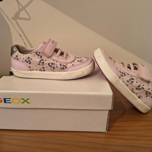 Geox sneakers used, unicorn design No 25 light pink