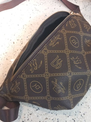 Women's Waist Bag new, brown with extra small inner pocket