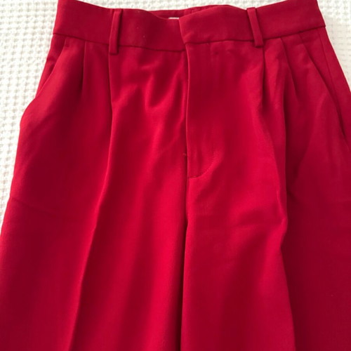 Zara fabric pants red size Medium like new