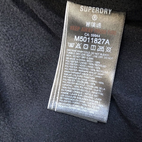 Superdry Hooded Sports Puffer Jacket new, men's M and L, bright red