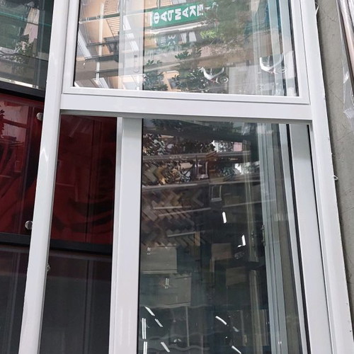Aluminum window frame used with double glass and opening window