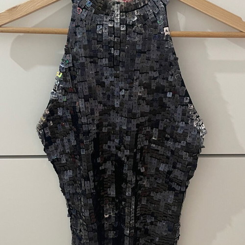 Top used, black, size S