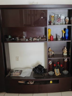 Showcase furniture like new with drawers and storage space