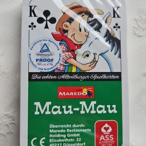 Τράπουλα Mau-Mau καινούργια, σφραγισμένη με πλαστικό κουτί