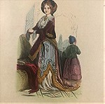  1840 ενδυμασία Ευγενούς Τουρκάλας στην Κωσταντινουπολη χρωμολιθογραφία
