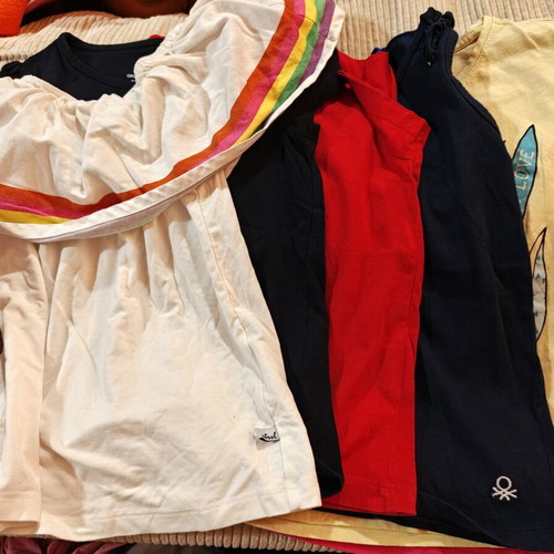 Marasil children's blouses used, pack of 6, colorful, sizes 110-116 cm