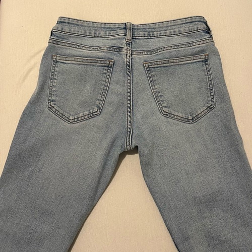 H&M jeans blue low waist flare denim used size 38