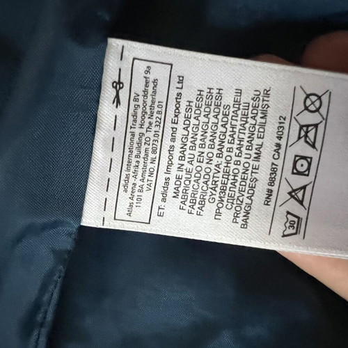 Adidas blue jacket like new, size XS-S, goose down winter wear