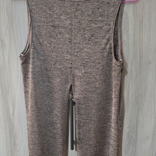 Bershka blouse with shimmer like new, beige, size S