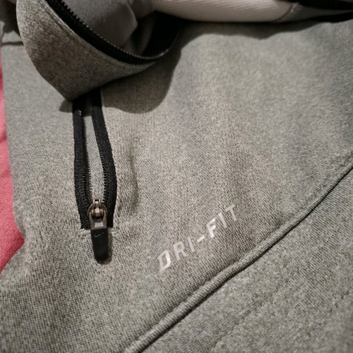 Nike KD Dri-FIT hoodie jacket used, gray, size M