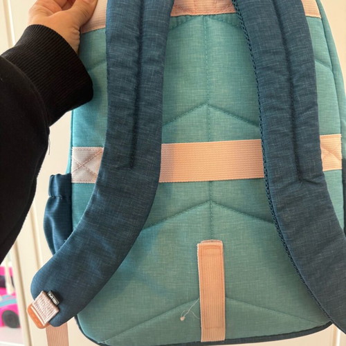 Children's school backpack used with multiple compartments and supportive back