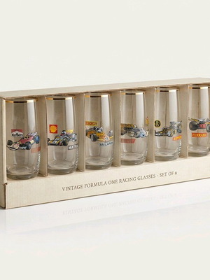 Bohemia glass F1 collectible glasses set of 6, new